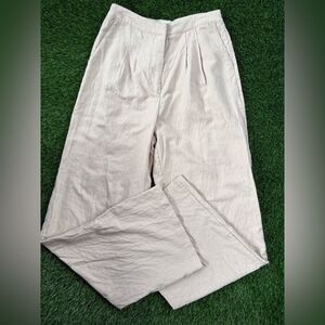 Weworewhat Pleated Wide Leg High Rise pin Striped Pants Size 8